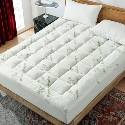 Quilted mattress topper 10cm - quilted,
