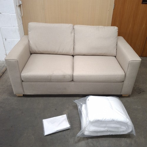 Small double sofa bed beige - double,